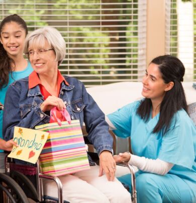 keep contact with parents in skilled nursing